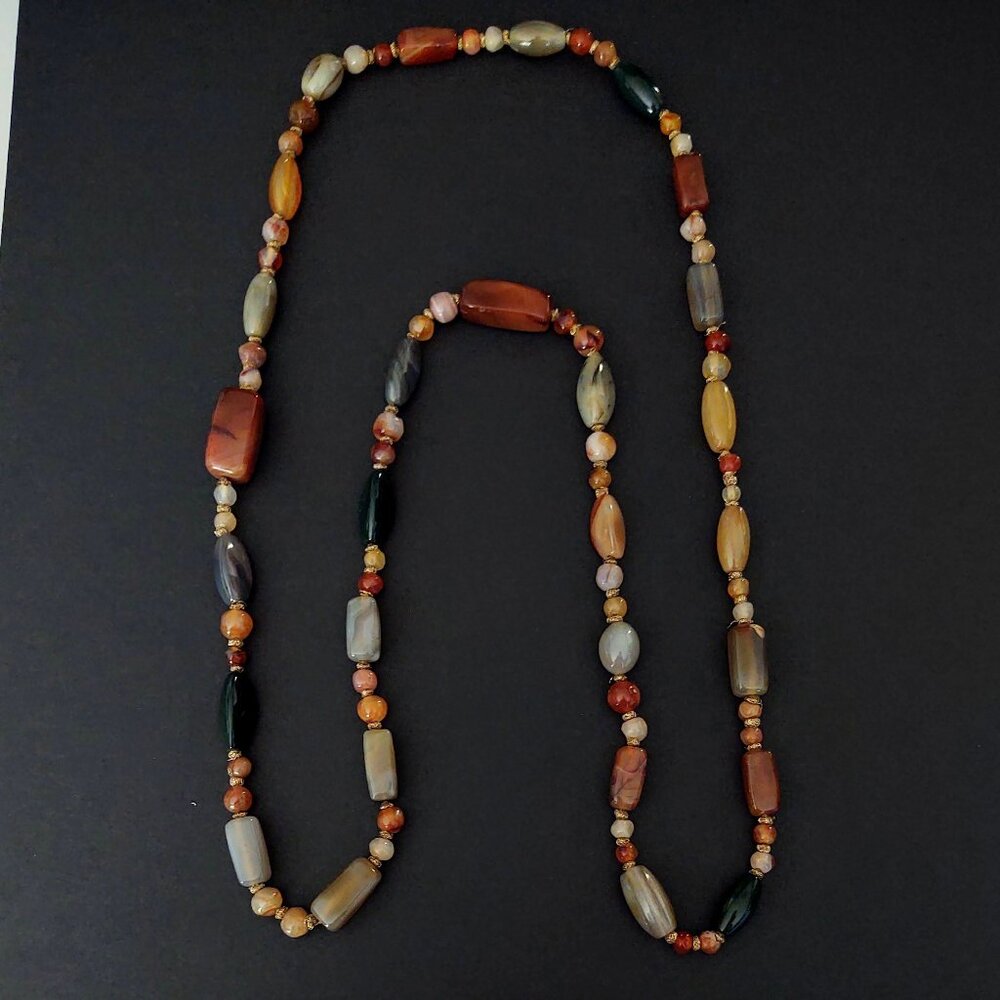 Single strand multi stone necklace - Picture 5 of 16
